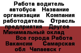 Работа водитель автобуса › Название организации ­ Компания-работодатель › Отрасль предприятия ­ Другое › Минимальный оклад ­ 45 000 - Все города Работа » Вакансии   . Самарская обл.,Чапаевск г.